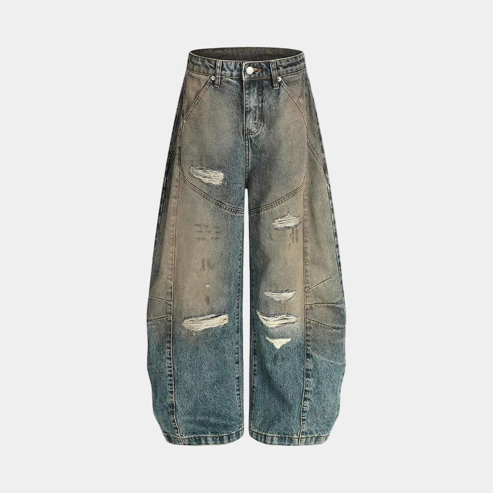 JEANS "VINTAGE MUD-DYED DISTRESSED"